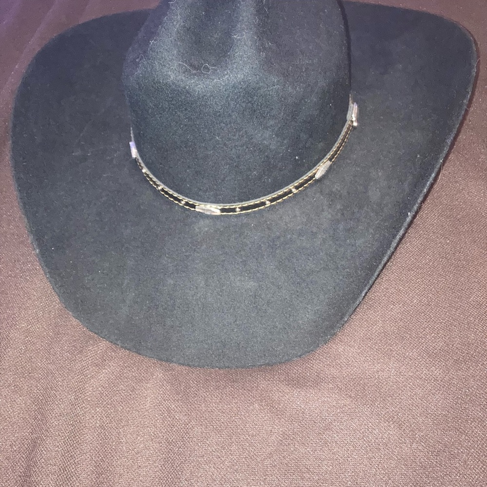 Black Justin cowboy hat - Picture 2 of 3